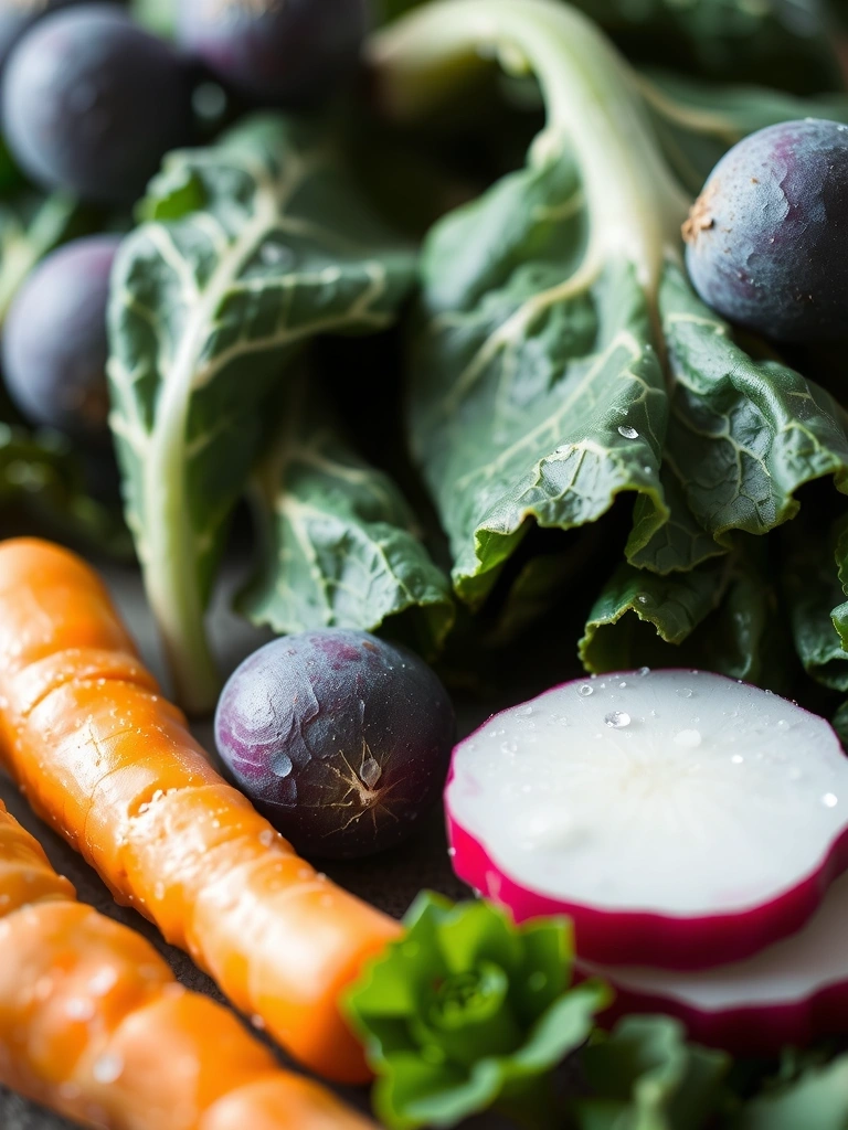 Frische Zutaten im Detail